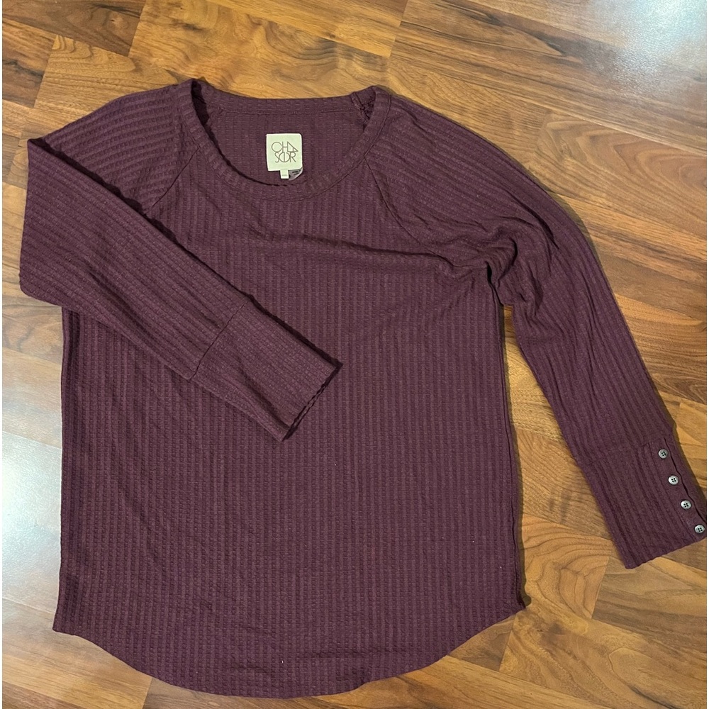 Chaser Dark Mauve Long Sleeve Shirt. Size XXL EUC